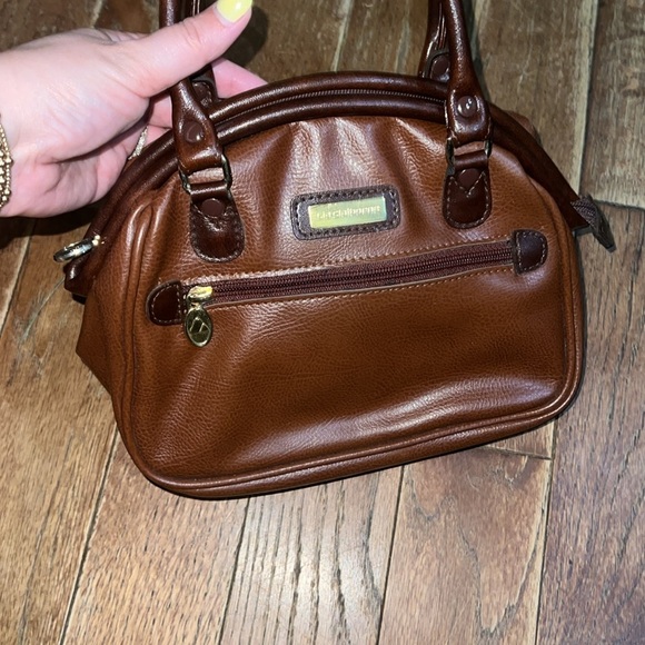 Vintage 90s Liz Claiborne Brown Handbag - Picture 2 of 7